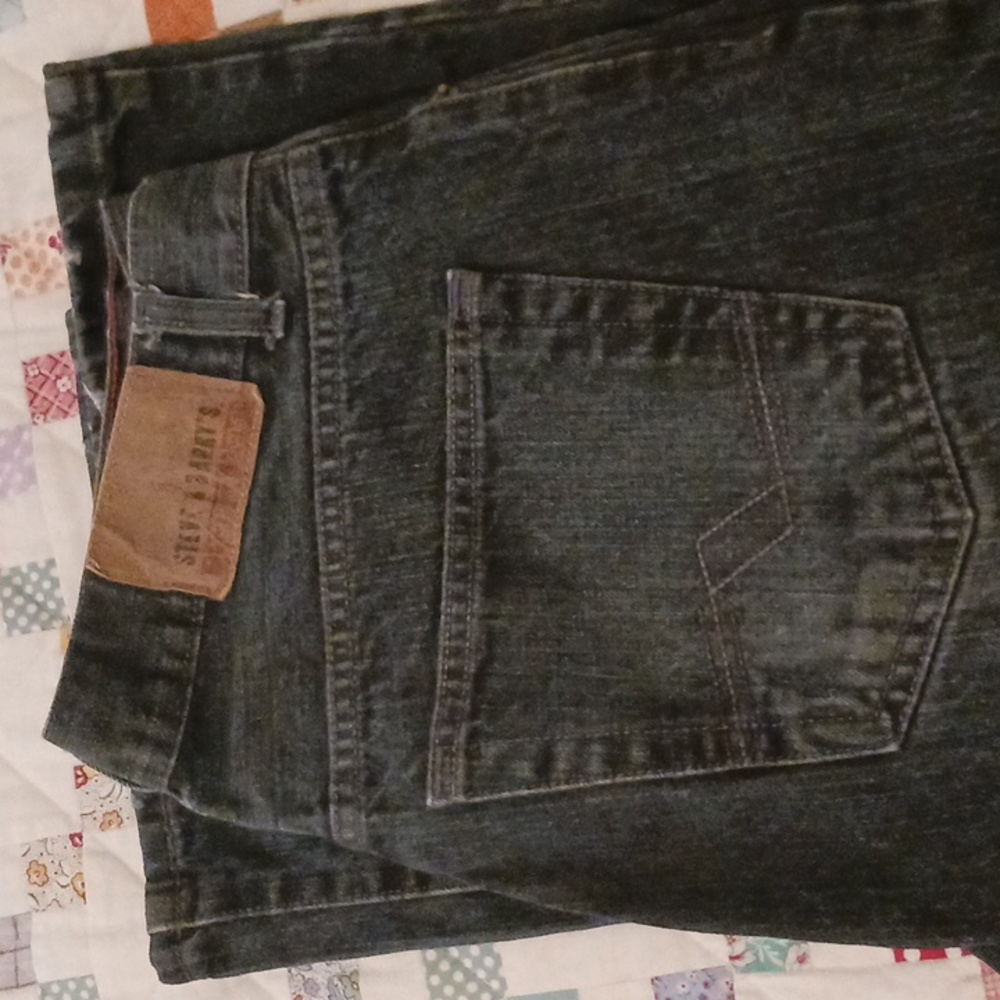 Steve and Barry's dark blue premium denim jeans 33x30